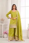 Niru By Gulkayra Shimmer Silk Surat Readymade Plazzo Suits Wholesale Market
